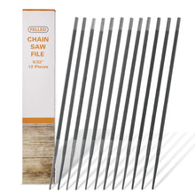 Load image into Gallery viewer, Chainsaw Sharpener Kit 12pk, 5/32” Inch (4mm) Manual Chainsaw File Set