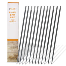 Load image into Gallery viewer, Chainsaw Sharpener Kit 7/32” Inch 5.6mm Manual Chainsaw File Set 12pk