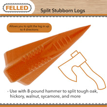 Load image into Gallery viewer, Manual Log Splitter Wedge Diamond Wedge – Wood Splitter Wedge Tool