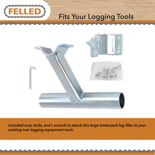 Load image into Gallery viewer, Peavey Log Roller Lifter Attachment - 8in Cant Hook Log Cutting Stand