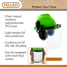 Load image into Gallery viewer, Safety Forestry Chainsaw Helmet with Face Shield and Ear Muffs
